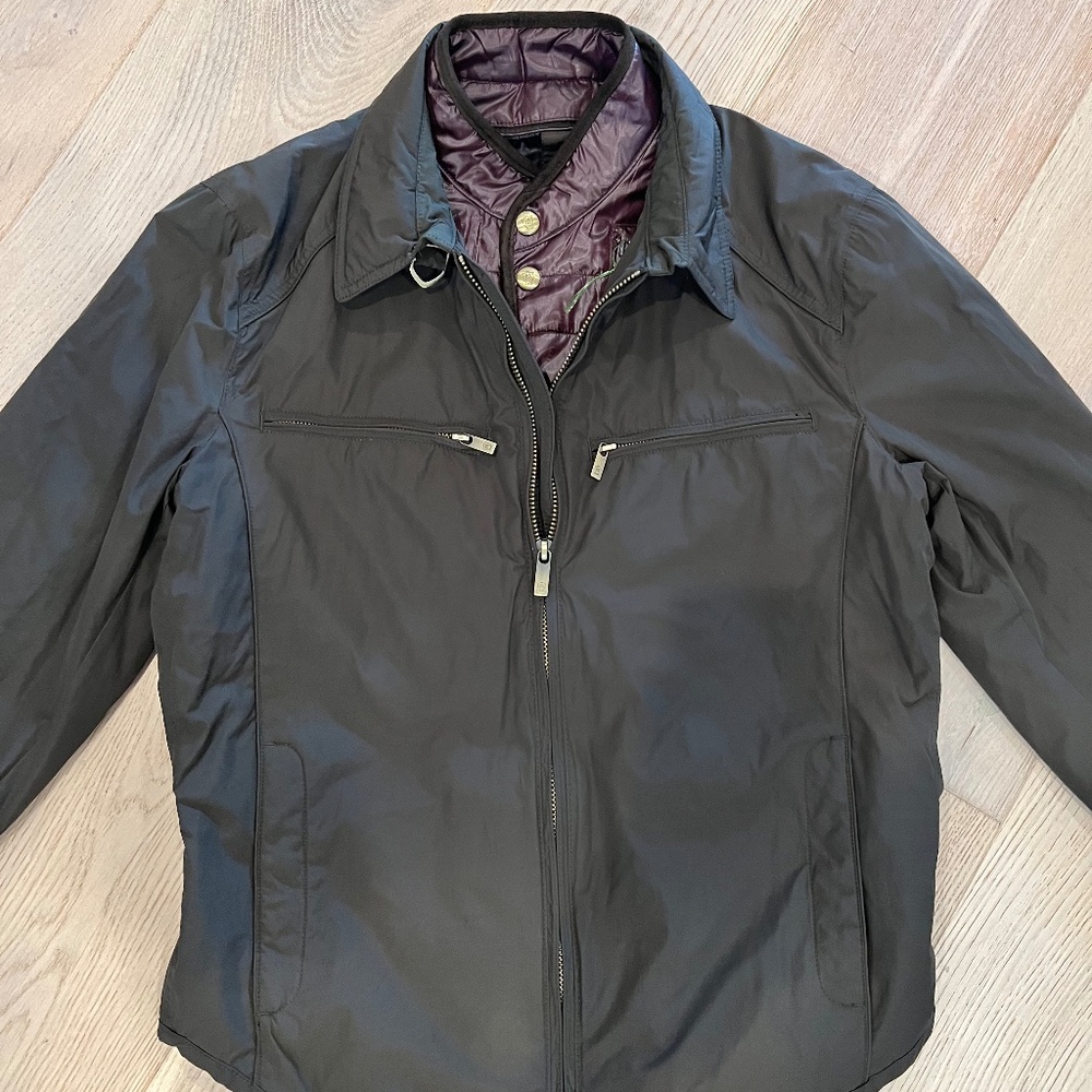 Massimo Dutti men’s coat with built in waistcoat